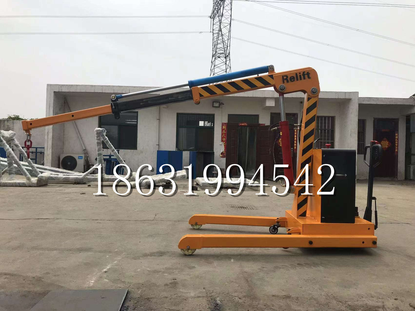 承德市久征定做3吨三轮随车吊 农用园林绿化移树吊 平板工程用小吊机